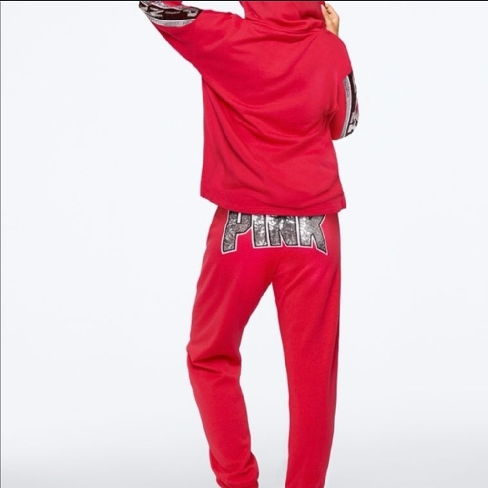 VS PINK bling sweatpant joggers-large EUC